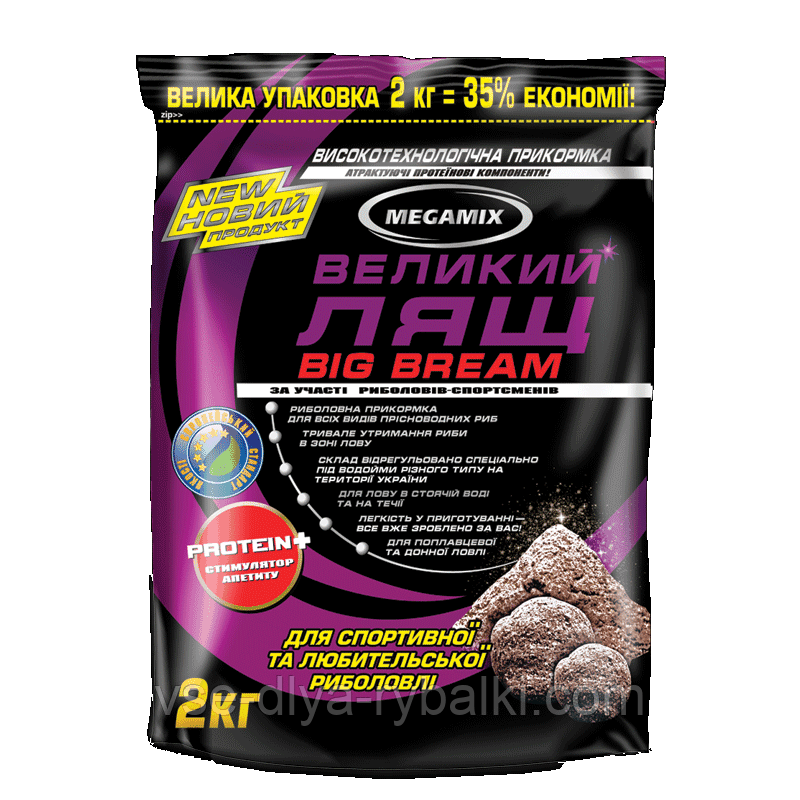 Прикормка Megamix великий лящ 2 кг