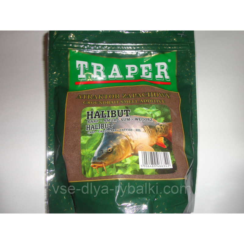Атрактанти сухий Traper 250гр (halibut - палтус)