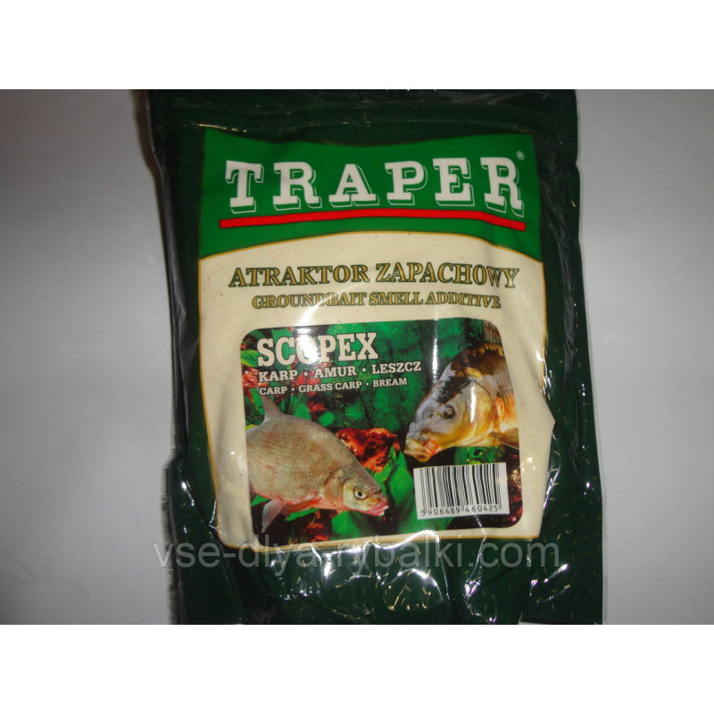 Атрактанти сухий Traper 250гр Scopex(скопекс - запах риби і фруктів)