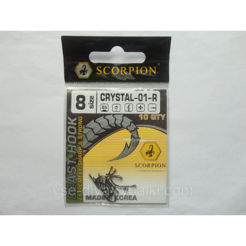 Гачок Scorpion Crystal-01 R №8