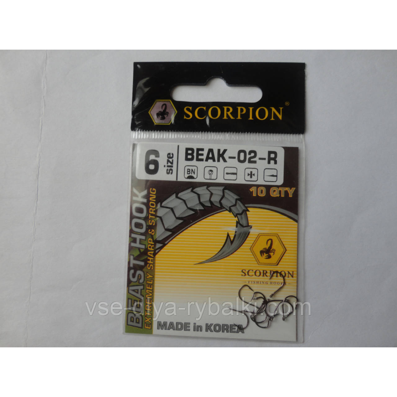 Гачок Scorpion Beak-02-R №6