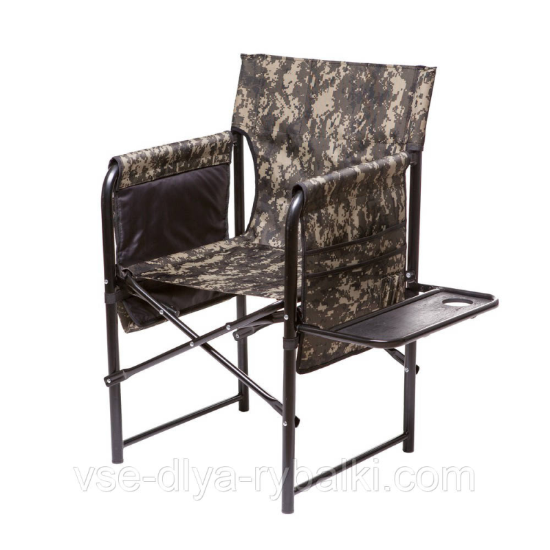 Крісло доладне “режисер“ камуфляж з полицею