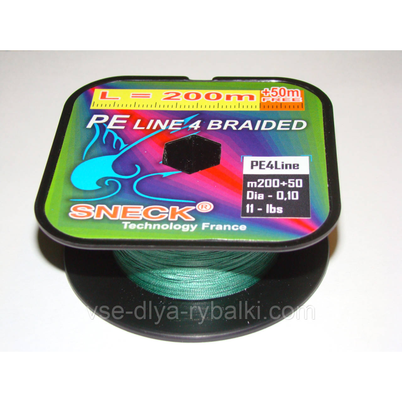 Нитка плетінка Sneck 0,12 мм 250 м Франція оригінал