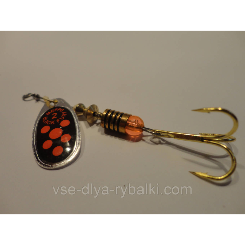 Вертушка mepps Black fury 2 срібло з червоним