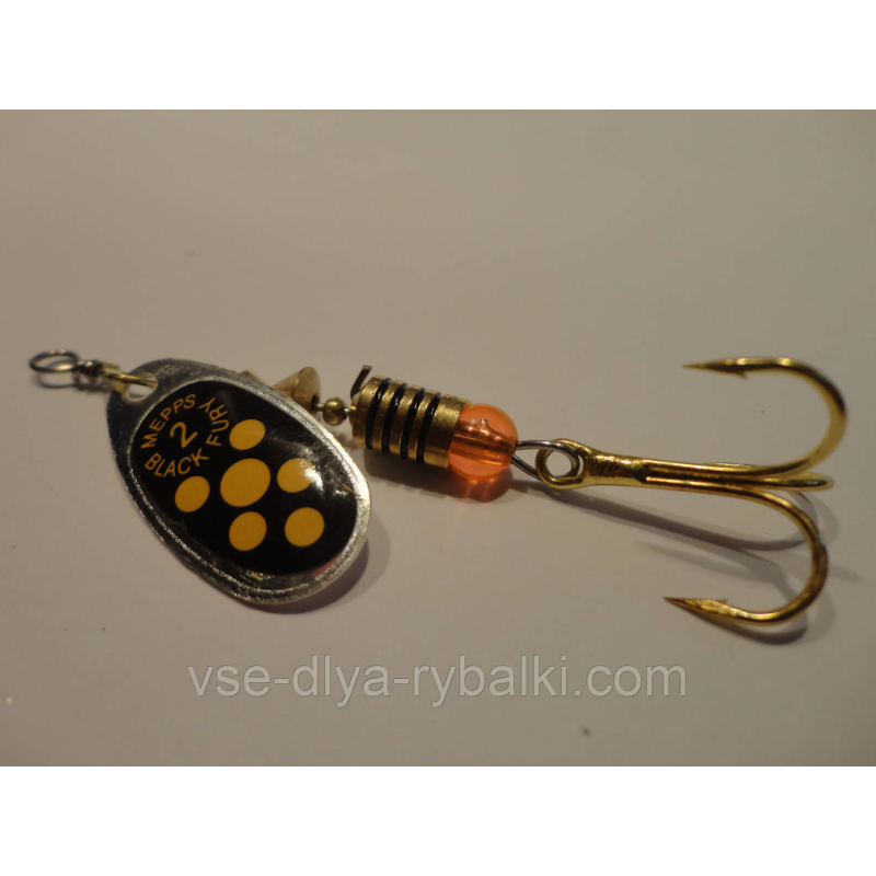 Вертушка mepps Black fury 2 срібло з жовтим