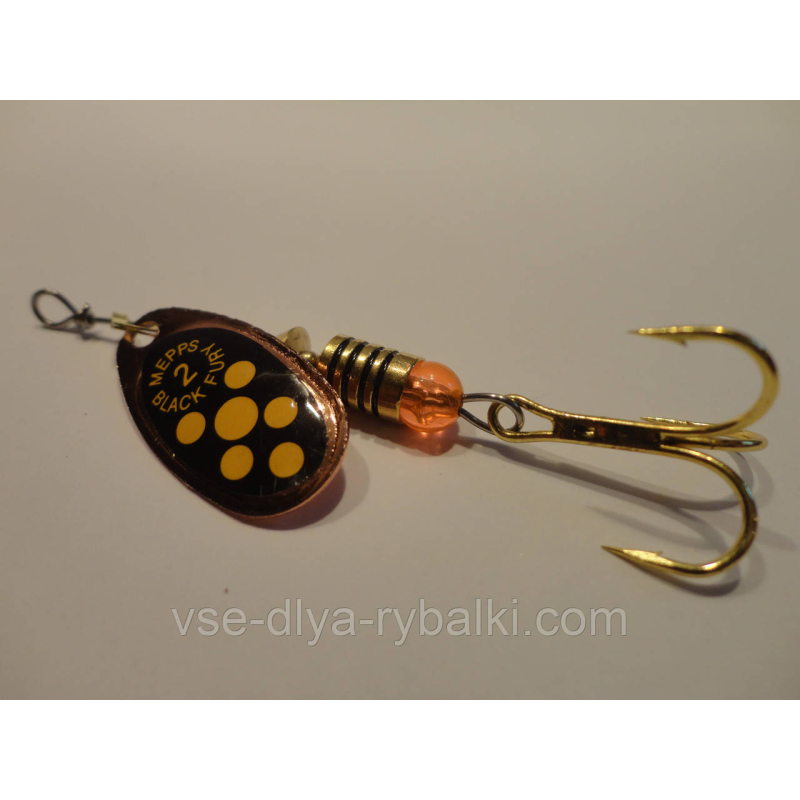 Вертушка mepps Black fury 2 мідь з жовтим