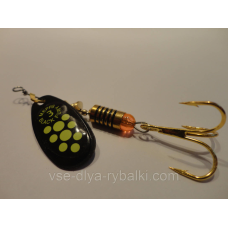 Вертушка mepps Black fury 2 з салатовим