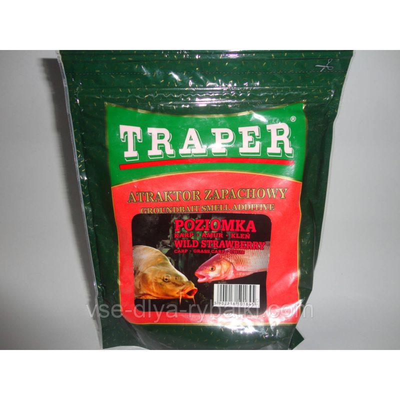 Атрактанти сухий Traper 250гр Poziomka(суниця)