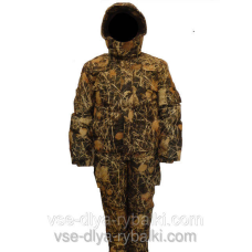 Костюм зимовий для полювання та риболовлі утеплений на флісі очерет 1