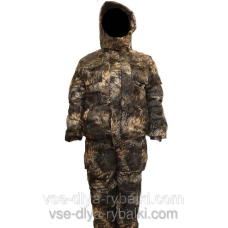 Костюм зимовий для полювання та риболовлі утеплений на флісі очерет 2