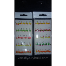 Блешні фарбовані з флоком