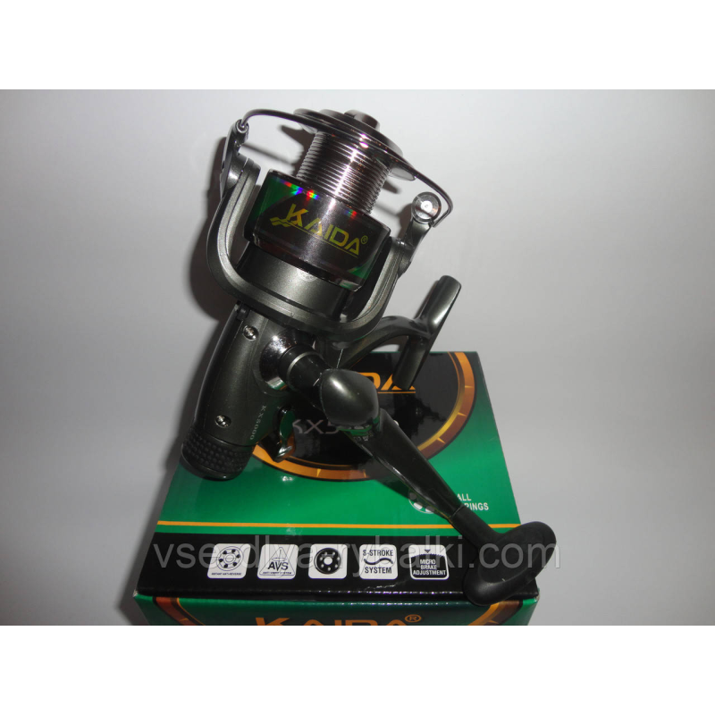 Котушка рибальська коропова KAIDA KX-50 з бейтранером 3 підшипника