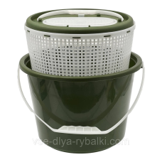 Кана для живця кругла 10 літрів