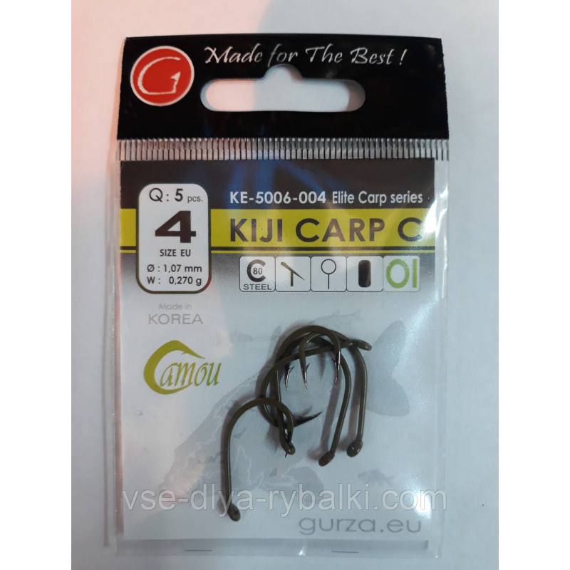 Гачки Gurza kiji carp c № 4