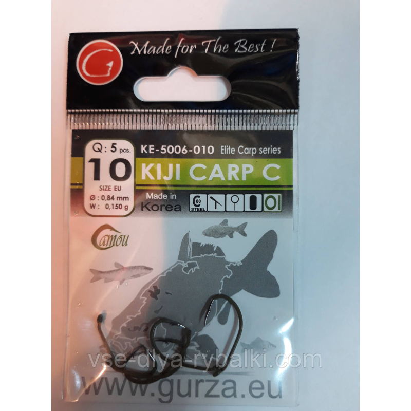 Гачки Gurza kiji carp c № 10