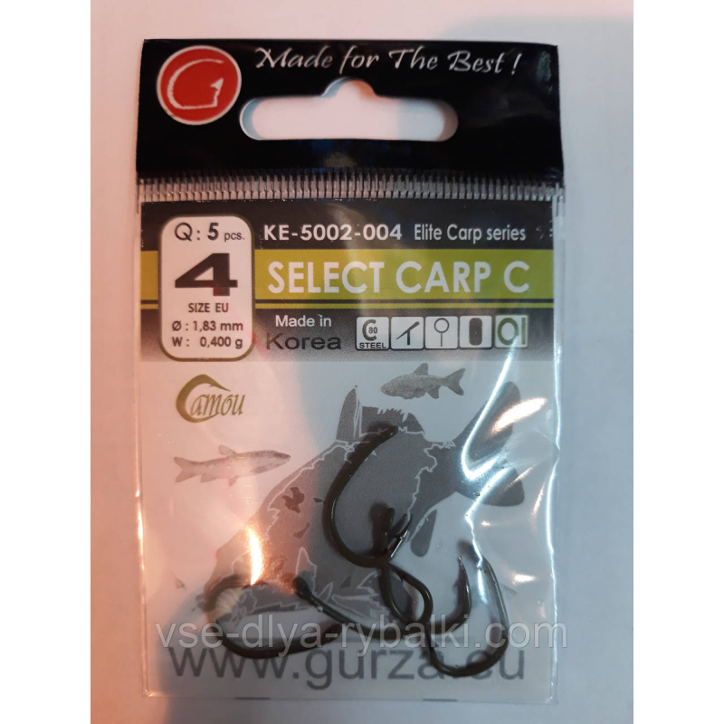 Гачки Gurza select carp c № 4