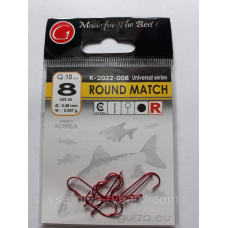 Гачки Gurza round match red № 8