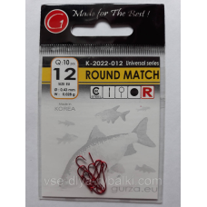 Гачки Gurza round match red № 12