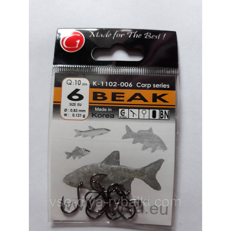 Гачки Gurza beak № 6