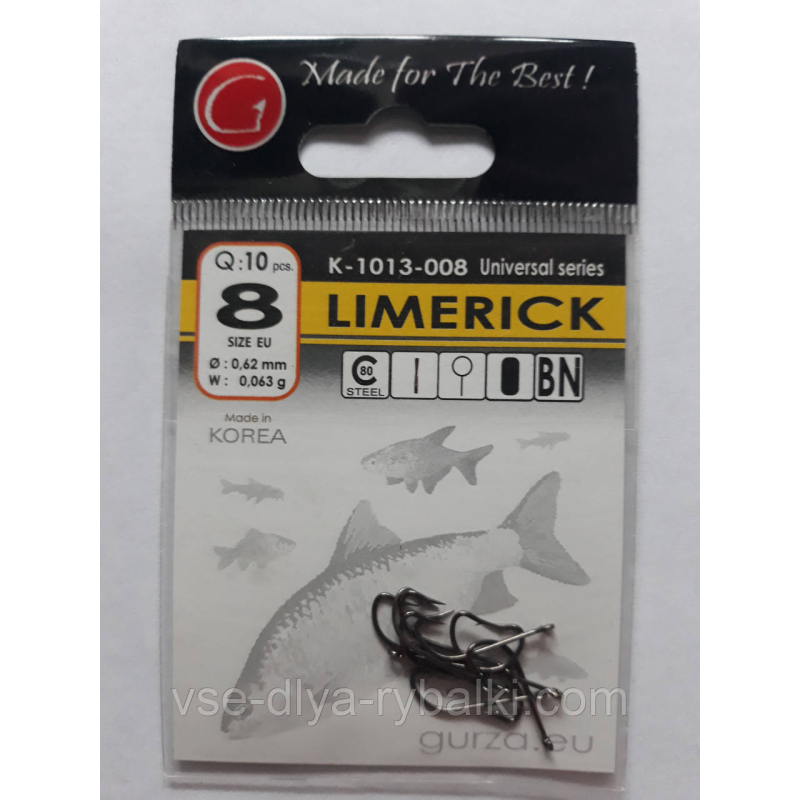 Гачки Gurza limeric № 8