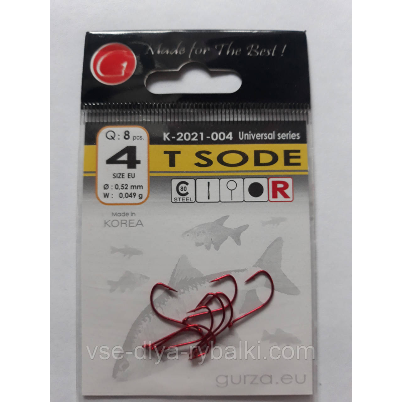 Гачки Gurza tokyo sode red № 4