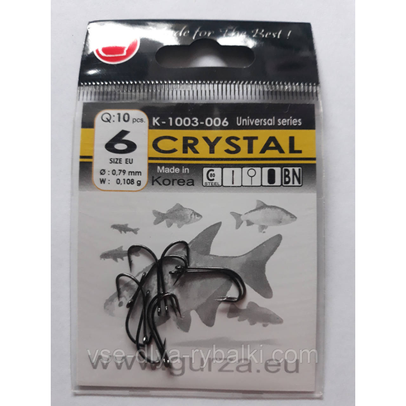 Гачки Gurza crystal № 6