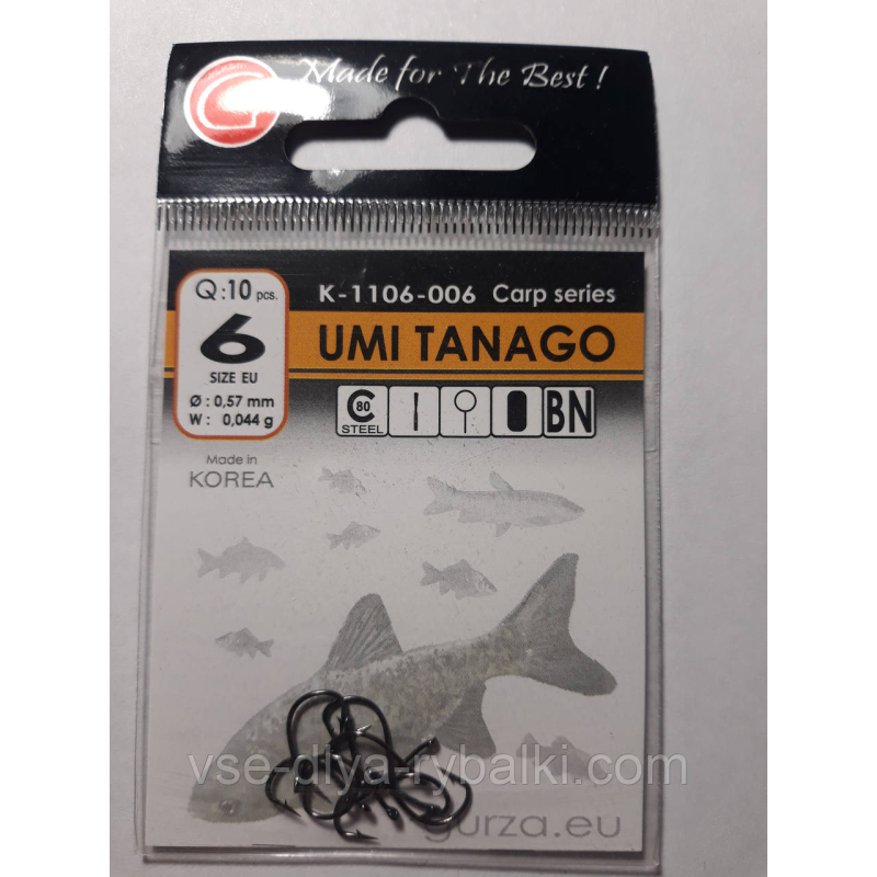 Гачки Gurza umi tanago № 6