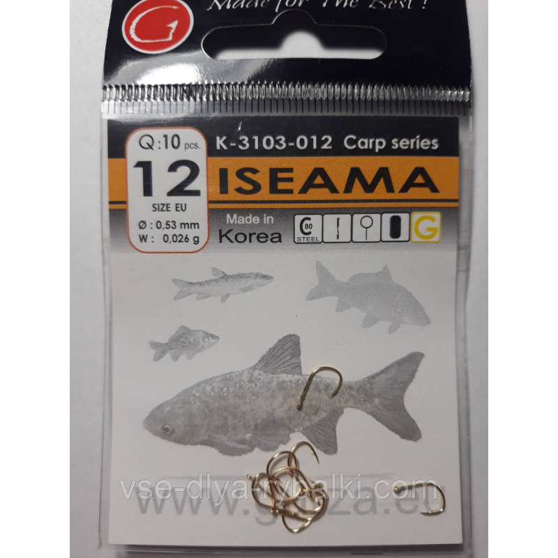 Гачки Gurza iseama gold № 12