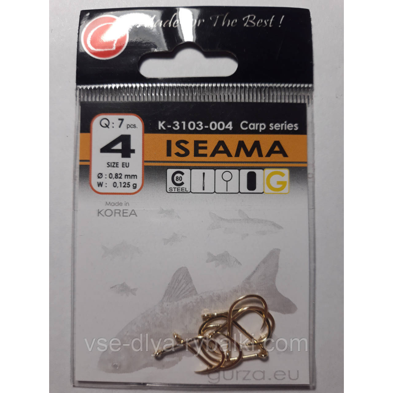 Гачки Gurza iseama gold № 4