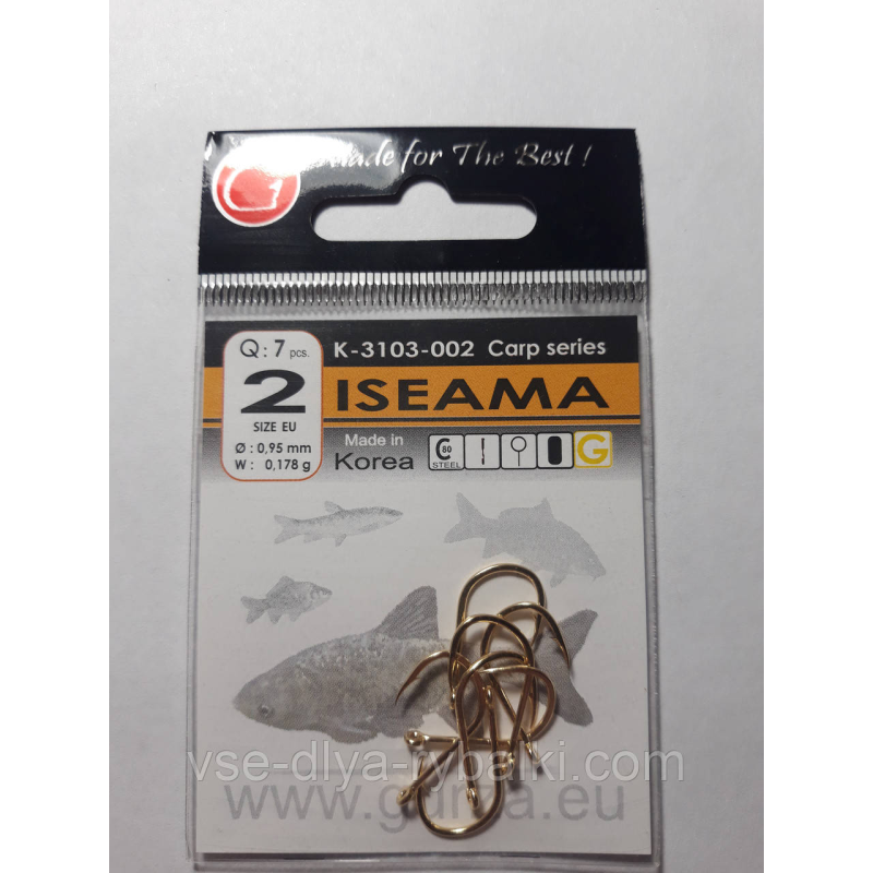 Гачки Gurza iseama gold № 2