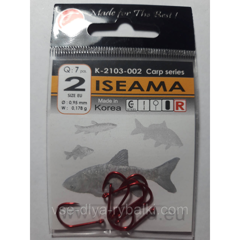 Гачки Gurza iseama red № 2