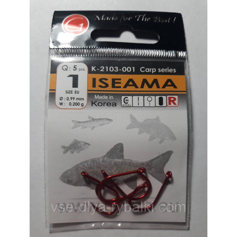 Гачки Gurza iseama red № 1