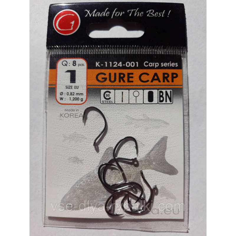 Гачки Gurza gure carp № 1