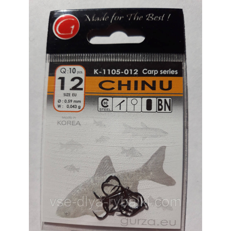 Гачки Gurza chinu № 12