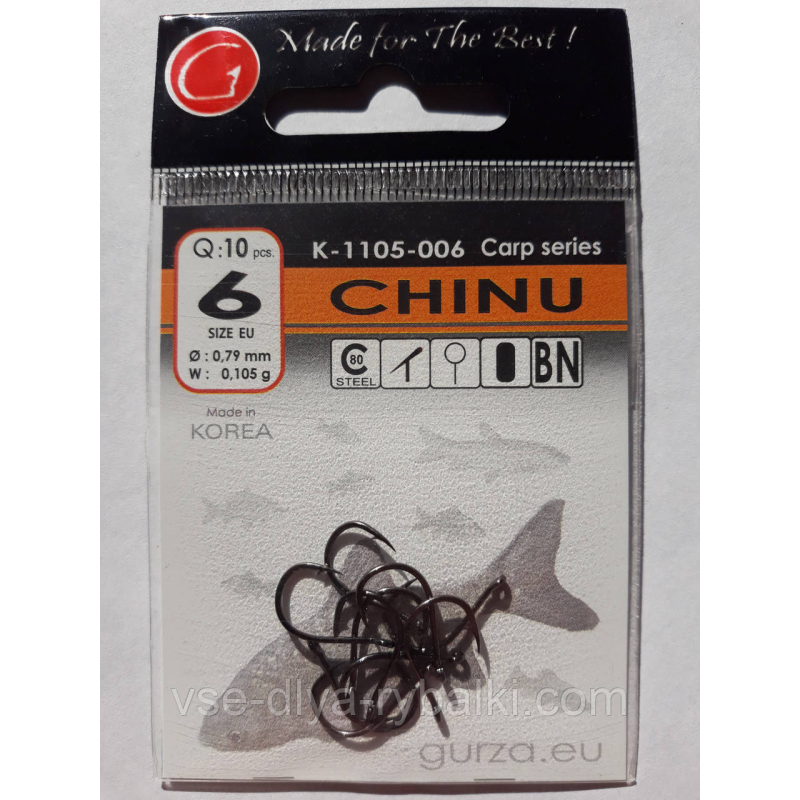 Гачки Gurza chinu № 6