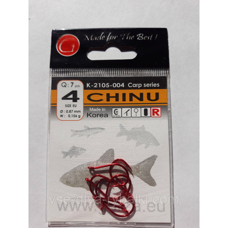 Гачки Gurza chinu red № 4