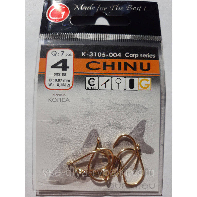 Гачки Gurza chinu gold № 4