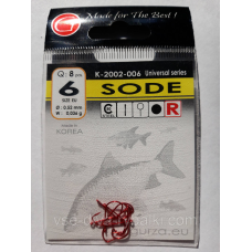 Гачки Gurza sode red № 6