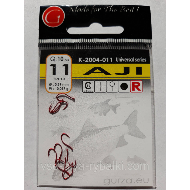 Гачки Gurza aji red № 11