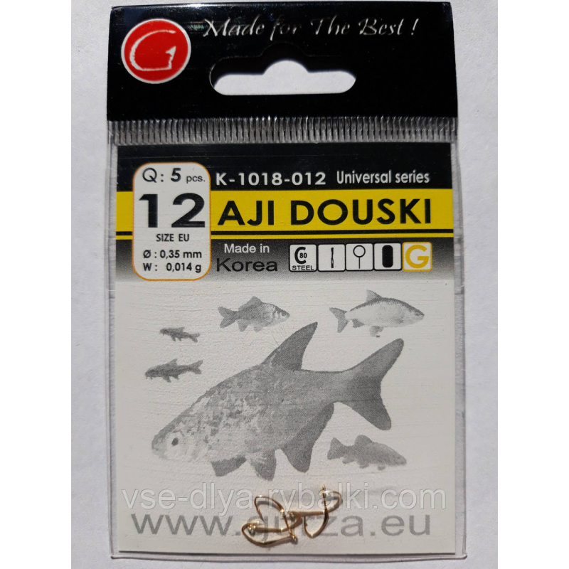 Гачки Gurza aji douski gold № 12