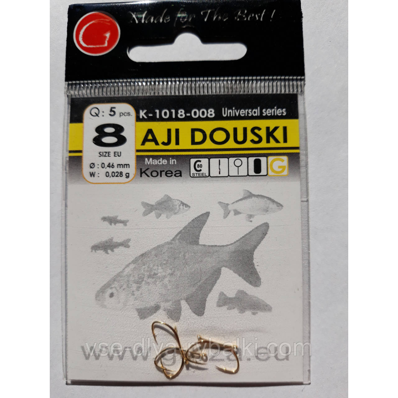 Гачки Gurza aji douski gold № 8