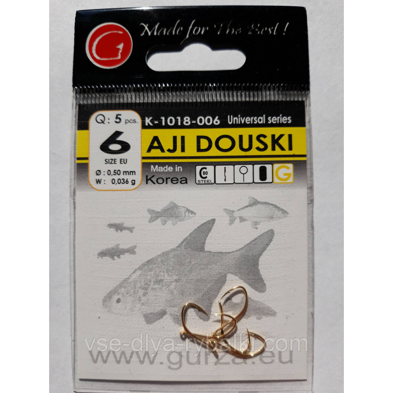 Гачки Gurza aji douski gold № 6