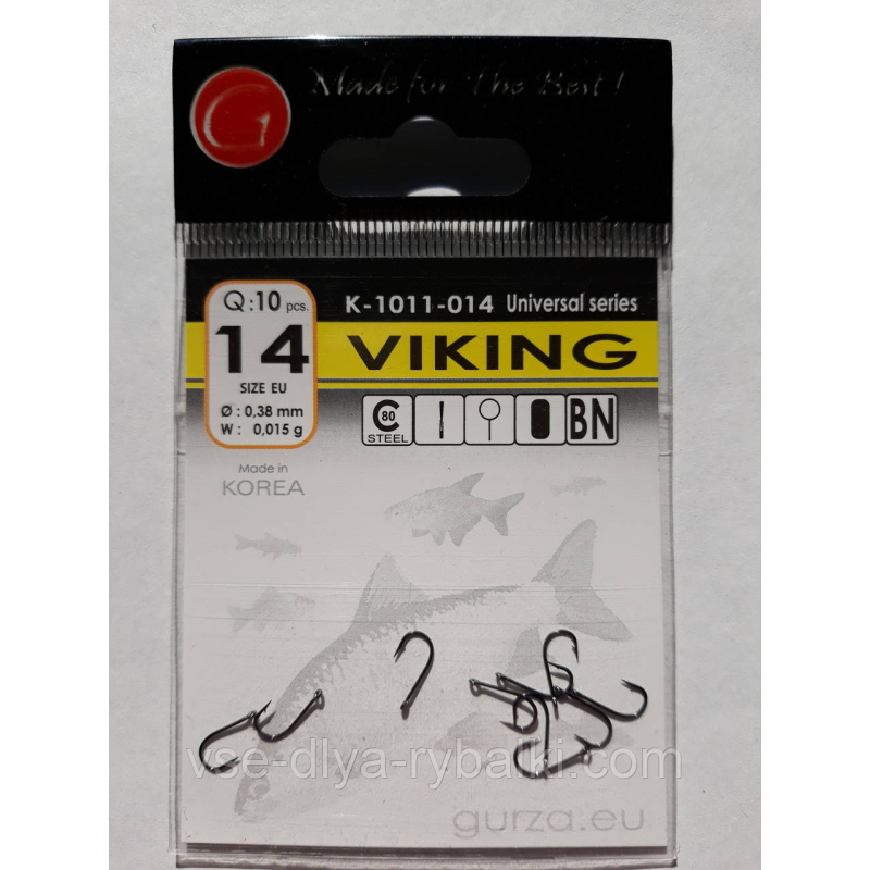 Гачки Gurza viking № 14