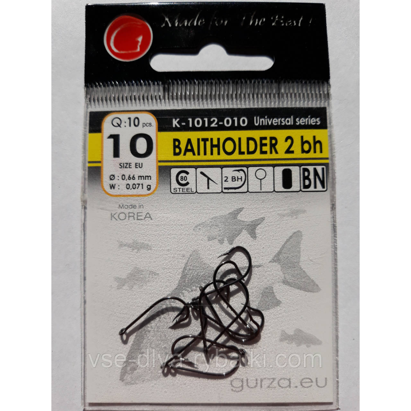Гачки Gurza baitholder № 10