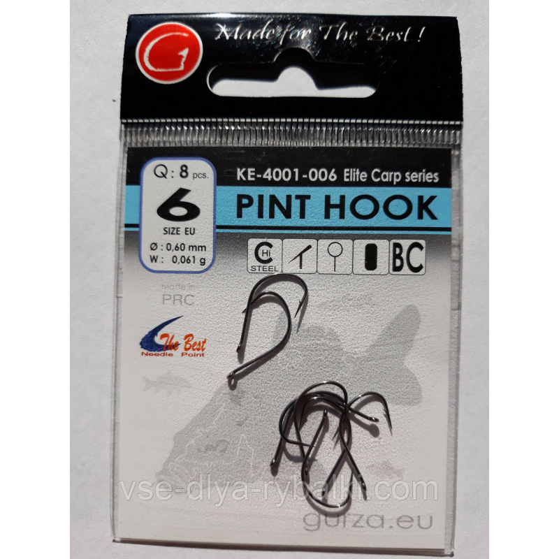 Гачки Gurza pint hook № 6