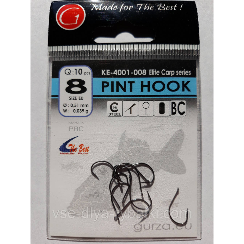 Гачки Gurza pint hook № 8