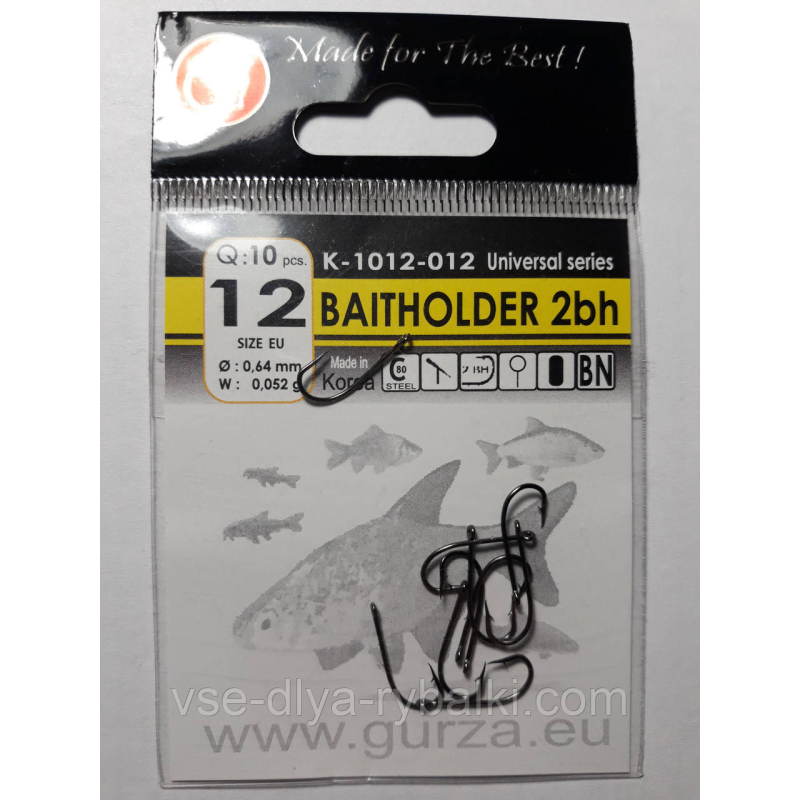 Гачки Gurza baitholder № 12