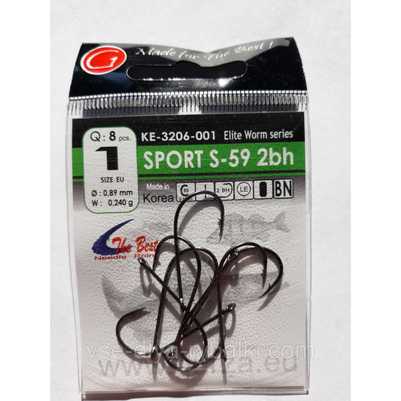 Гачки Gurza велике вухо sport s-59 № 1