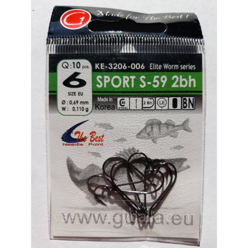 Гачки Gurza велике вухо sport s-59 № 6