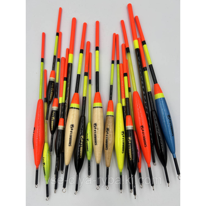 Поплавок дерево “Shark“ мікс 1 від 1-4 грама